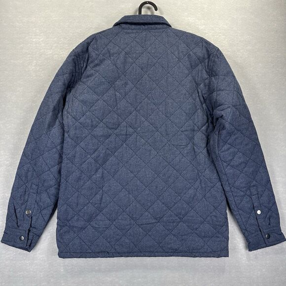 NWT Benny Gold Quilted Snap Large Long Sleeve Shirt Jacket Shacket Blue Men’s - Picture 4 of 12